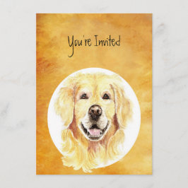 Einladung Custom Birthday Golden Retriever Hund Pe