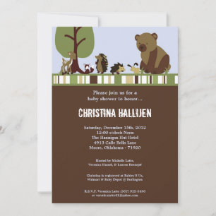 Einladung der 12x18 verzauberten Hollow Forest Bab