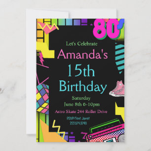 Einladung der 80er Jahre, zurück in die 80er Jahre