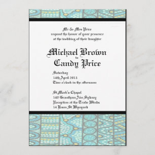 Einladung der Aborigine-Hochzeit The Journey Blue