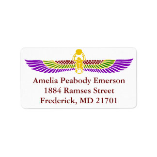 Einladung der ägyptischen Geburtstagspartei auf La Adressaufkleber