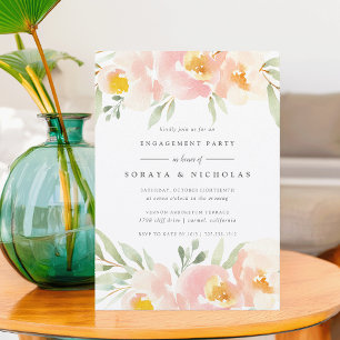Einladung der Airy Floral Engagement Party