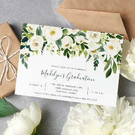 Einladung der Alabaster Floral Graduation Party