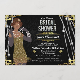Einladung der American Flapper Bridal Dusche