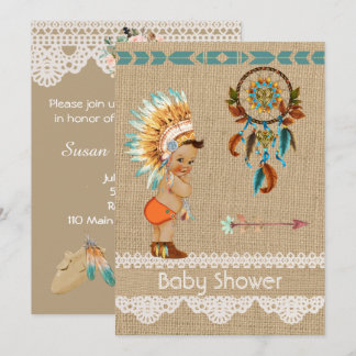 Einladung der amerikanischen Baby Boy Baby Shower