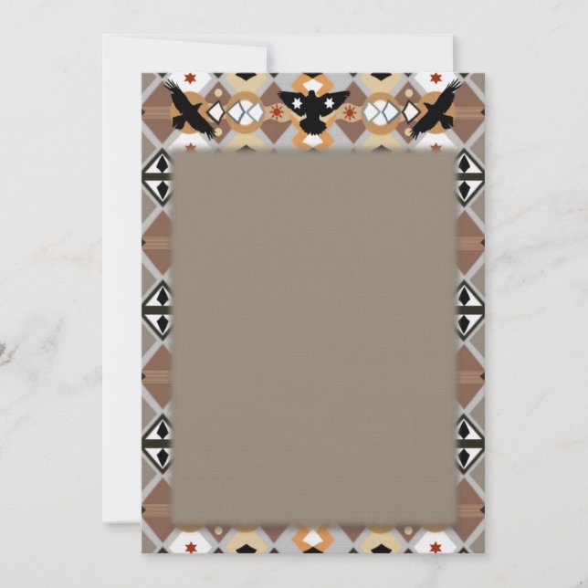 Einladung der amerikanischen Ureinwohner (Vorderseite)