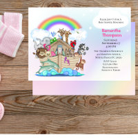 Einladung der Ark Baby Shower von Girl's Noah