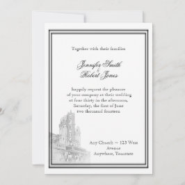 Einladung der Atlanta-Hochzeit in Urlaubsort