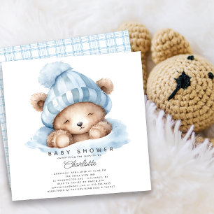 Einladung der Baby-Dusche "Snuggle Bear"