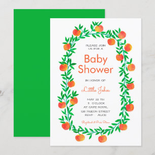 Einladung der Babydusche Watercolor Robin Hood