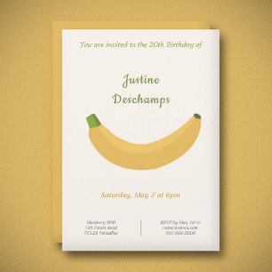 Einladung der Banana zum Geburtstag