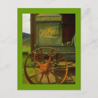 EINLADUNG DER BIRTHDATEI - VINTAGER GRÜNER TRAKTOR