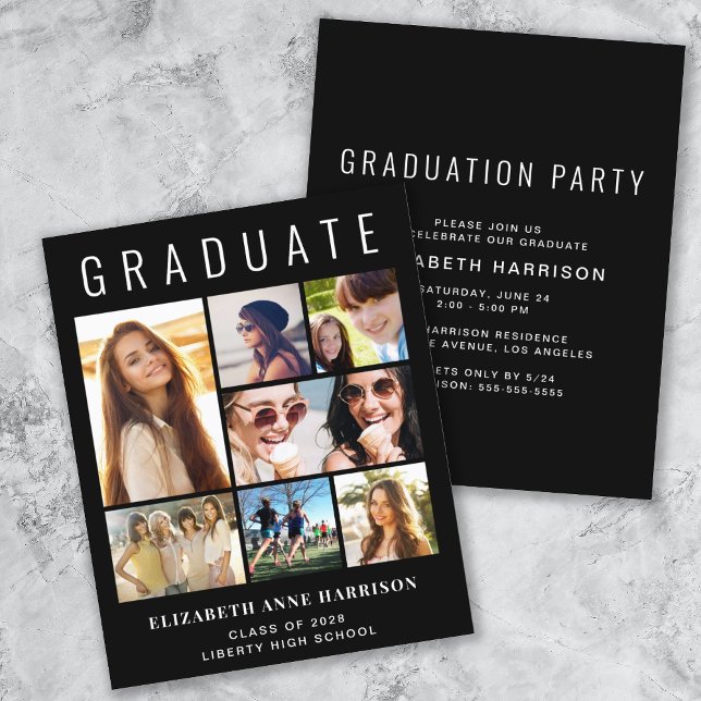 Einladung der Black Graduation Party des Budget Fo (Von Creator hochgeladen)
