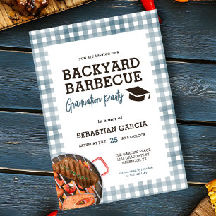 Einladung der Blue Backyard GRILLEN Graduation Par