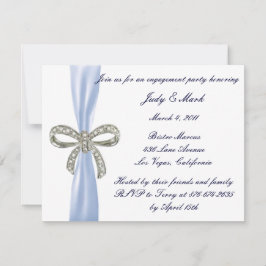 Einladung der Blue Diamond Bow Engagement Party
