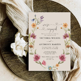 Einladung der boho Wildblume
