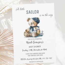 Einladung der Brauerei Nautical Bear Baby Shower