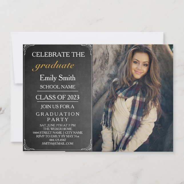 Einladung der Celebrate Graduation Party (Vorderseite)