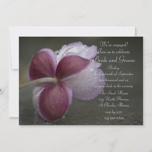 Einladung der Charm Engagement Party (Vorderseite)