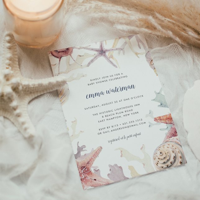 Einladung der Coral Reef Baby Dusche (Von Creator hochgeladen)