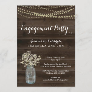 Einladung der Einsatzgruppe - Rustikales Holz