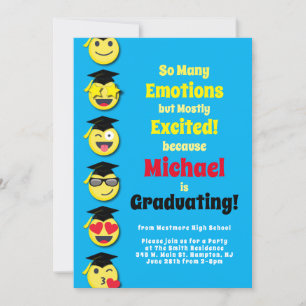 Einladung der Emoticon Happy Niedlich Graduation P