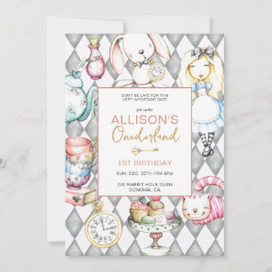 Einladung der ersten Geburtstagspartei von Onederl