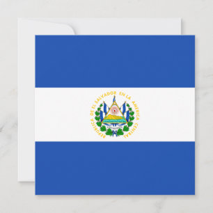 Einladung der Flagge El Salvadors