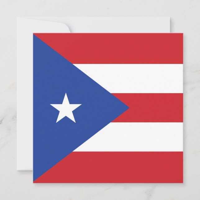 Einladung der Flagge Puerto Rico (Vorderseite)