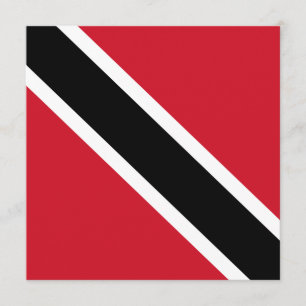 Einladung der Flagge Trinidad und Tobago