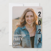 Einladung der Foto Rounded Graduation Party 2024
