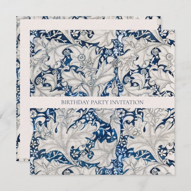 EINLADUNG DER GEBIRGSPARTEI: WILLIAM MORRIS (Vorne/Hinten)