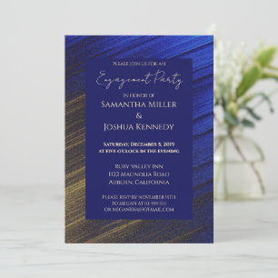 Einladung der "Gold and Blue Engagement Party"