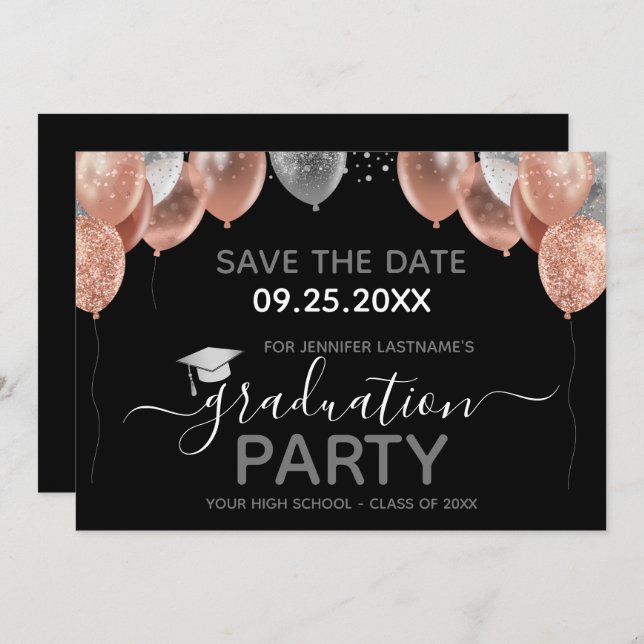 Einladung der Graduiertengruppe Save the Date (Vorne/Hinten)