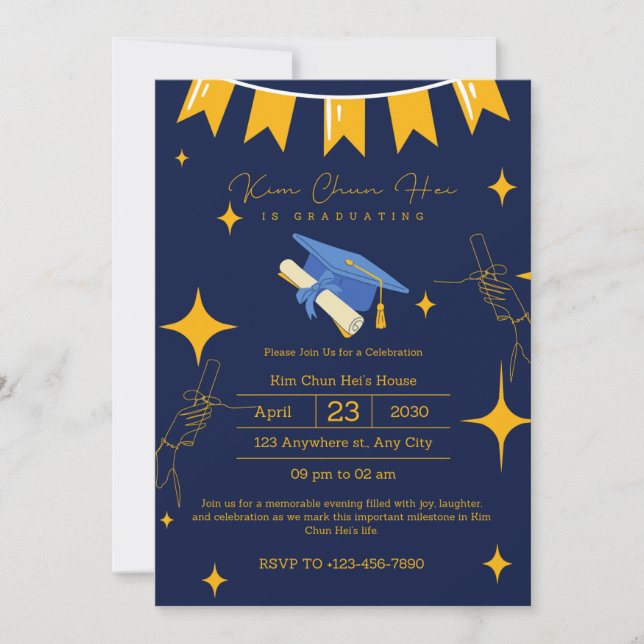 Einladung der Graduiertengruppe Save the Date (Vorderseite)