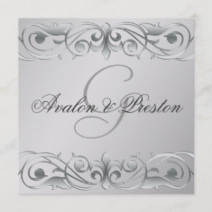 Einladung der Großherzogin Silver Metal Scroll