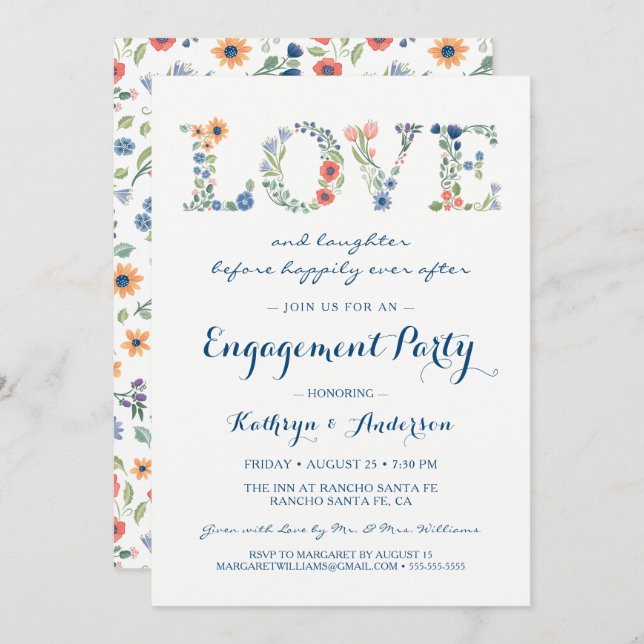 Einladung der Gruppe "Liebe" (Vorne/Hinten)