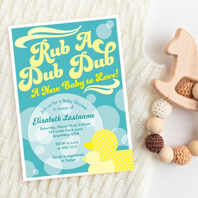 Einladung der Gummi Duckie Baby Dusche (Von Creator hochgeladen)