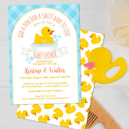Einladung der Gummi Ducky Baby Duwer | Yellow Bath