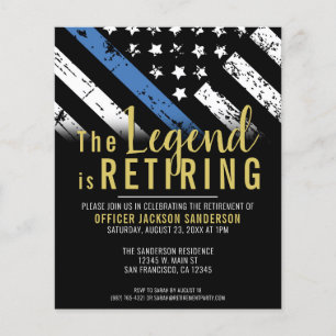 Einladung der Haushaltspolizei Thin Blue Line