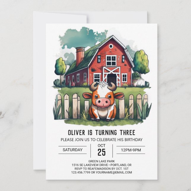 Einladung der Heiligen Kuh zum Geburtstag (Vorderseite)