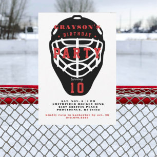 Einladung der Hockey Birthday Party