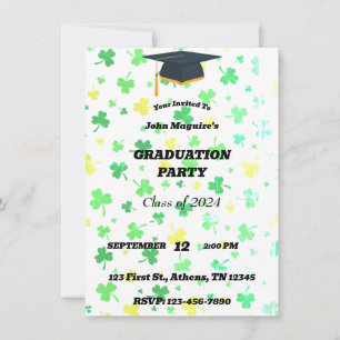 Einladung der Irish Clover Graduation Party