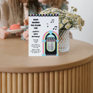 Einladung der Jukebox 50 zum Geburtstag