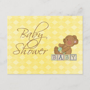 Einladung der kleinen Baby Bear Baby Dusche