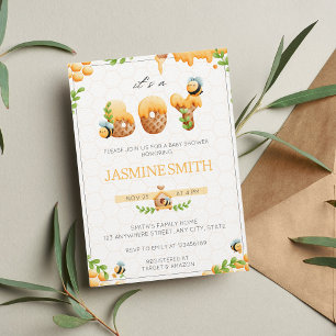 Einladung der kleinen Honey Bee Boy Baby Dusche