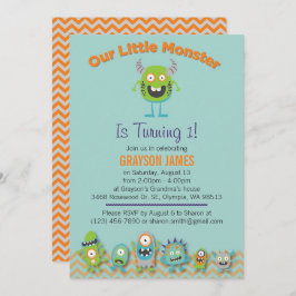 Einladung der kleinen Monster zur Geburtstagsparty