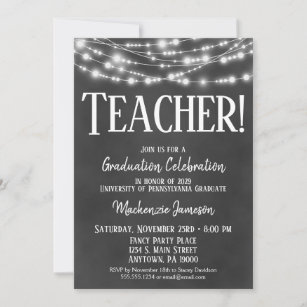 Einladung der Lehrerabteilung in Chalkboard