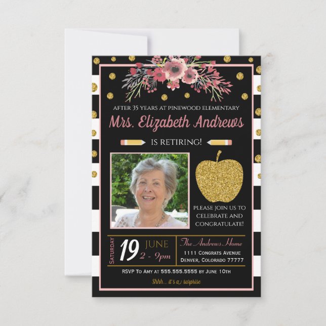 Einladung der Lehrerschule zur Altersversorgung (Vorderseite)