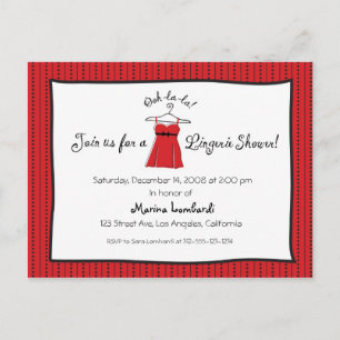 Einladung der Lingerie-Dusche